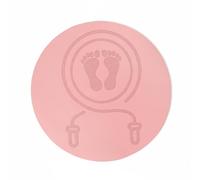 Baoblaze Anti Slip Exercise Pad Training Mat Soundproof Quiet Skipping Joint Friendly Stable Round Shape Design Suitable for Home Gym Fitness Routine, Pink, 60x60x0.6cm