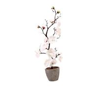 Baoblaze Artificial Flower Decoration with Four Unique Core Elements As A Small Artificial Potted Plant And Decorative Artificial Flower Arrangement Made of PP, White