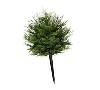 Baoblaze Artificial Topiary Tree Artificial Outdoor Plants Realistic Bushes Plant Shrubs Decorative Fake Trees Garden Stake for Front Porch Decor Courtyard Xmas Anniversary,Round Tree D