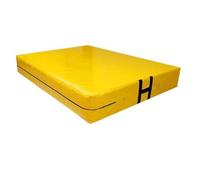 Baoblaze Athletic Exercise Pad Gymnastics Mat Tumbling Mat Landing Pad Training Mat With Supportive Padding And Easy Carry Handles suitable for home workouts gym practice cheer training arts, Yellow
