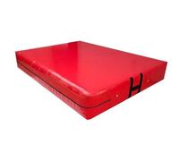 Baoblaze Athletic Exercise Pad Gymnastics Mat Tumbling Mat Landing Pad Training Mat With Supportive Padding And Easy Carry Handles suitable for home workouts gym practice cheer training arts, Red