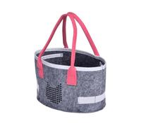 Baoblaze Audio Player Carrying Case Felt Tote Handled Shopping Bag Easy to Carry Speaker Carrying Case Storage Bag for Picnic Shopping, Pink Handle