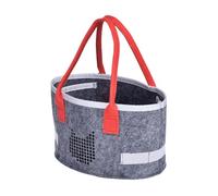 Baoblaze Audio Player Carrying Case Felt Tote Handled Shopping Bag Easy to Carry Speaker Carrying Case Storage Bag for Picnic Shopping, Red Handle