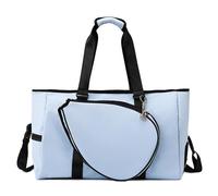 Baoblaze Badminton Shoulder Bag Badminton Racquet Carrying Bag Removable Shoulder Strap Water Resistant Athletic Equipment Tote Unisex, Blue