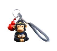 Baoblaze Bag Pendant Monkey Keychain Funny Hanging Bag Accessories Couples Keychain Cartoon Keyring Car Key Chain for Handbag Tote Key, Black