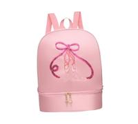 Baoblaze Ballet Dance Backpack Gym Bag with Separate Shoe Compartments for Jazz Tap Dance, Pink
