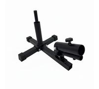 Baoblaze Barbell Training Rack Rotational Anchor Attachment Steel Base With Holder Tube and Locking Knob for Rows Presses and Core Pulls suitable for training strength workouts