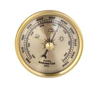 Baoblaze Barometer Aneroid Barometer 70 mm Metal Frame Portable Barometric Pressure Gauge Air Pressure Gauge for Planting Home Boating, Gold