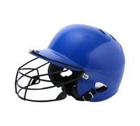 Baoblaze Baseball Batting Helmet with Facemask, Shock Absorbing for Kids, Breathable Softball Helmet, Guard for Game Competition, Blue