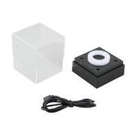 Baoblaze Baseball Display Case with LED Baseball Case Display with Base Light up Collections Memorabilia Multiuse Acrylic Jewelry Cube