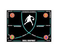 Baoblaze Basketball Footwork Mat Basketball Dribbling Mat Nonslip Silent Ball Handling Indoor Dribble Basketball Footstep Mat, Blue Line with Strap