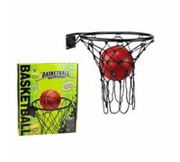 Baoblaze Basketball Hoop Mini Rim Goal Net Iron Unit for Compact Placement and Everyday Training suitable for condos dorms study areas kids play corners porch setups, 39CM Diameter