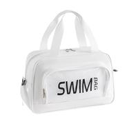 Baoblaze Beach Tote Bag Swim Tote with Shoe Compartment Stylish Large Capacity Pool Bag Handbag for Boat Travel Holiday Outdoor Sports, White