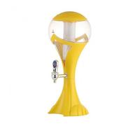 Baoblaze Beer Dispensing Container Spherical Beverage Dispenser Tabletop Drink Server Lighted Central Column with Pedestal Suitable for Home Entertaining Group Festival Use, Yellow, Yellow, 1.5L