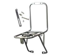 Baoblaze Bike Front Cargo Rack Pannier Rack Accessory Aluminum Alloy Durability Professional Practical Premium Luggage Carrier, Silver