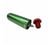 Baoblaze Billiard Cue Extension Aluminum Alloy Cue Extension Adapter Threaded Shaft Connector Rubber Sleeve Grip With Tip Cover Suitable for Tables Club Use Tournament, Green, 3"
