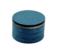 Baoblaze Billiard Cue Tip Multi Layer Stick Leather Medium Hardness Transparent Gasket Enhanced Control Universal Billiards Suitable for Game Practice Home, Haze Blue