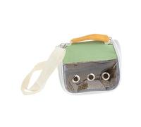 Baoblaze Bird Carrier Bird Travel Cage Portable Clear Window Small Animal Carrier Transport Bag for Parakeet Conure Finch Canary Macaw, Green