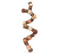 Baoblaze Bird Climbing Stand Pineapple Shape Texture Exercise Toy Bird Perch Suitable for Parrots Small Birds Cage Resting Boredom Reduction, Natural Nuts, 60cm