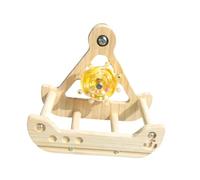 Baoblaze Bird Swing Perch Toy Easy to Install Chewing Premium Cage Accessories Wooden Parrot Hanging Toy for Sparrows Macaws Lovebirds