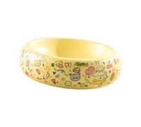 Baoblaze Bowls for Dogs And Cats, Cat Dishes for Pets, Cartoon Donut Design for Small And Medium Dogs, Lightweight Dog Water Dispenser for Pets, yellow single