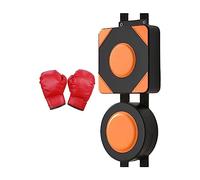 Baoblaze Boxing Wall Mounted Pad Boxing PU Leather Thickened Sandbag PU Leather Boxing Pads Punching Bag for Household Relaxing Martial Arts, With children gloves