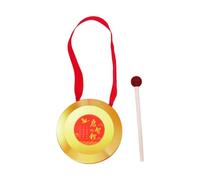 Baoblaze Brass Hand Gong Traditional Chinese Percussion Instrument Early Learning Kids Gong Educational Lion Dance Gong for Party Home, 12cm