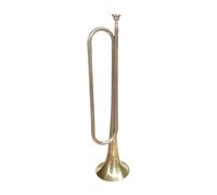 Baoblaze C Flat Bugle Scouting Trumpet Bugle with Mouthpiece Portable Bugle with Mouthpiece Golden Trumpet for Beginner Cavalry Adults
