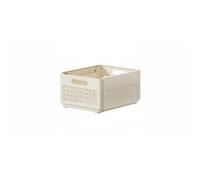 Baoblaze Cabinet Organizer Stackable Drawer Pull-Out Basket Adjustable Bin Sliding Storage Solution Expandable Design Suitable for Kitchen Pantry, Cream, L