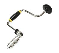Baoblaze Carpenters Bit Brace Swing Bit Clip Manual Punching Tool Woodworking 4 Jaw Chuck Hand Crank Drill for Metal Home Construction, 30x17cm