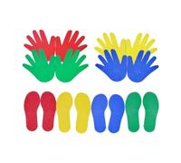 Baoblaze Carpet Markers Outdoor Tactile Training Kit for Children Children Sensory Training Set for Group Activity Home School Balance, 4 Pair and 4 Pair