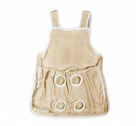 Baoblaze Cat Cuddle Apron Pet Carrier Smock Apron Pouch Wrap With Front Pouch Hair Resistant Adjustable Cords And Leg Slots Suitable for home relaxation grooming nail trimming, Khaki