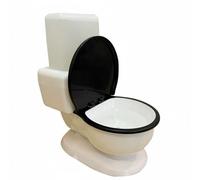 Baoblaze Cat Drinking Toilet Shaped Pet Water Dispenser Bowl Feeder Fed Refill Bottle System Safe Materials Suitable for Cats Small Dogs