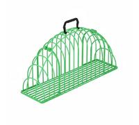 Baoblaze Cat Grooming Cage Iron Wire Secure Pet Carrier Double-Door Opening Blow Dehydrating Bathing Portable Handle Suitable for Travel Animal Doctor Visits Outdoor Transportation, Green, Xl