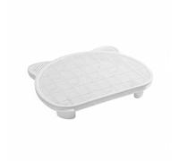 Baoblaze Cat Litter Control Pad with Innovative Double Layer Litter Mat Debris Catcher Paw Area Non-Slip Polypropylene Quick Cleanup Feature Suitable for Washroom Laundry Room, White, 9cm