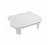 Baoblaze Cat Litter Control Pad with Innovative Double Layer Litter Mat Debris Catcher Paw Area Non-Slip Polypropylene Quick Cleanup Feature Suitable for Washroom Laundry Room, White, 15cm