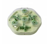 Baoblaze Cat Puzzle Feeder Slow Feeder Maze Bowl Interactive Dispenser Engaging Maze Paths Encourage Investigation And Focus Suitable for indoor play home, Green, UFO Puzzle Feeder