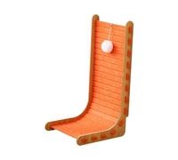 Baoblaze Cat Scratch Post Scratching Mat Animals Accessories Home Decor Playing Toy Pet Supplies Felt L Scratcher Cardboard Pad, orange