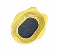 Baoblaze Cat Sleeping Basket Cat Bed House Lounger Cradle Ventilated Sides And Base Easy Maintenance suitable for indoor cats condos modern homes, Yellow, Cat Bed With Mat
