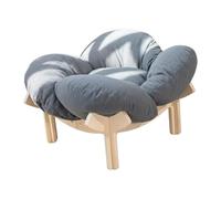 Baoblaze Cat Sleeping Bed Equipment Supplies Portable Wood Frame Kennel Breathable Accessories Sturdy for Play Puppy Indoor Rest, Gray