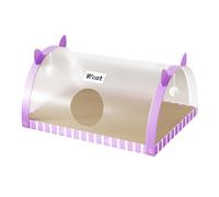 Baoblaze Cat Tunnel Scratcher Cat Cave Bed Easy Assembly Portable Multifunctional Tunnel Tube Toy Interactive Toy for Kitten Dorm Room, Purple and S