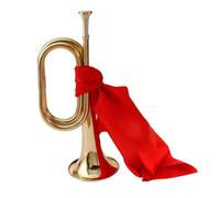 Baoblaze Cavalry Trumpet Bugle Trumpet Portable Music Instrument Blowing Bugle Scouting Trumpet for Students Beginner School Band Kids, 2Pcs