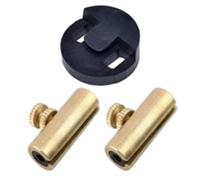 Baoblaze Cello Wolf Tone Eliminate Wolf Tone Mute Suppressor Tube Metal Sturdy Cello Instrument Accessories Golden Eliminate Wolf Tone, 2pcs
