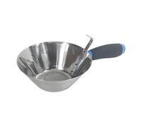 Baoblaze Cement Bucket Scoop, Stainless Steel Construction Tool, Water Ladle Water Spoon Bricklaying Bowl,Home Renovations Multifunctional Bucket Dipper Plastering Tool for Landscaping