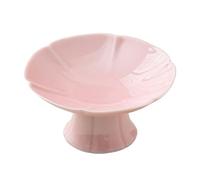 Baoblaze Ceramic Dessert Stand Fruit Bowl Footed Pedestal Tray Cupcake Stand Snack Dish for Dessert Table Party Shower Countertop, Pink