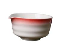 Baoblaze Ceramic Matcha Bowl Handcrafted Chawan Matcha Accessories Matcha Mixing Bowl Japanese Tea Cup for Beginner Family Friends, Red