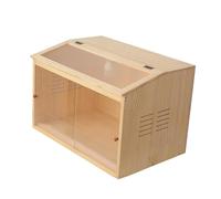 Baoblaze Chicken Brooder Box Hamster House Wooden Assemble Mice Rat Habitat Rutin Chicken Feeding Box for Gerbils Chinchillas Hideaway