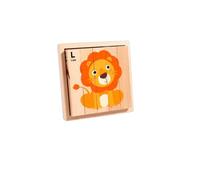 Baoblaze Children Early Learning Wooden Puzzle Tray With Smooth Edges And Guided Picture Graphics for Matching Sorting And Fine Motor Skills Suitable for, Forest Animals