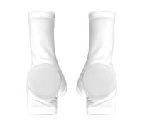 Baoblaze Children Ice Skating Pads Hand Sleeves Wrist Guards Palm Cushions Training Gear With Long Cuff And Side Flap For Extra Coverage suitable for figure, White, XXS