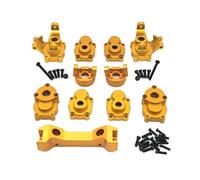 Baoblaze Children Play Vehicle Rc Steering Cup Set Metal Joint Mount Aluminum Alloy Front Cups Rear Cups C Seats Tie Rod Mounts Suitable for YK4102 YK4103 YK6101 upkeep tune ups, Gold